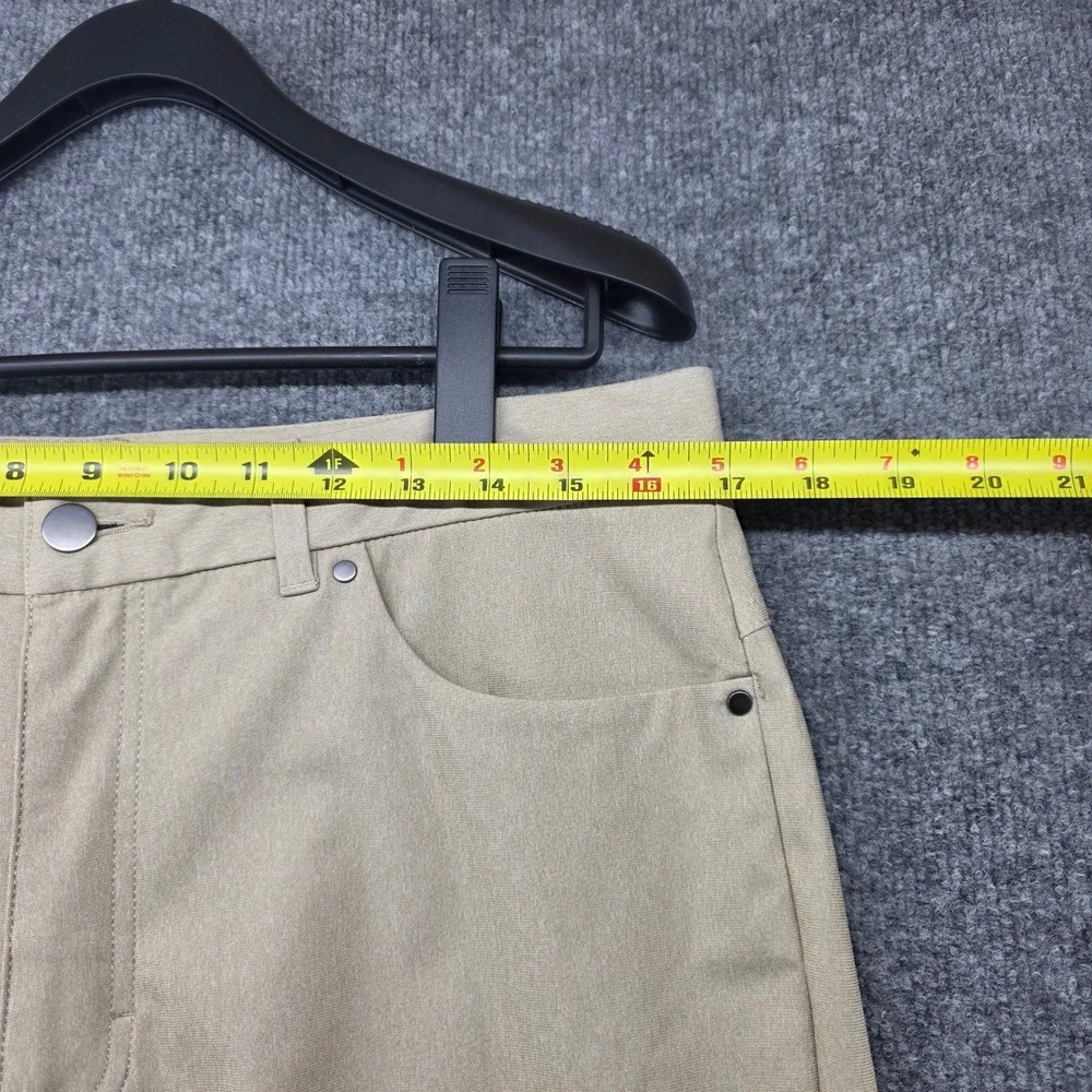 VRST Mens Performance Five‎ Pocket Pants Khaki Tan Stretch 34x32 Commuter